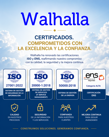 Walhalla: Certificaciones Renovadas